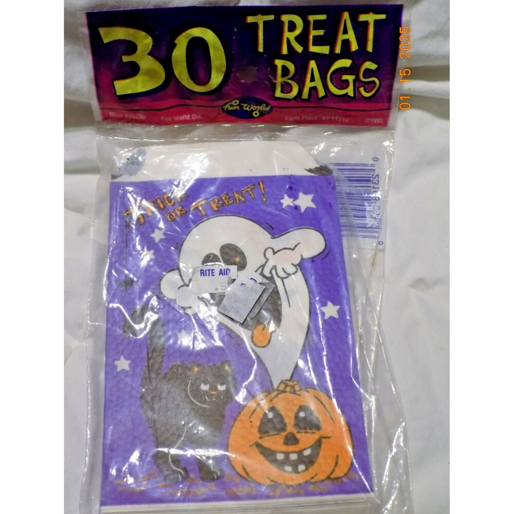Vintage Halloween treat bags